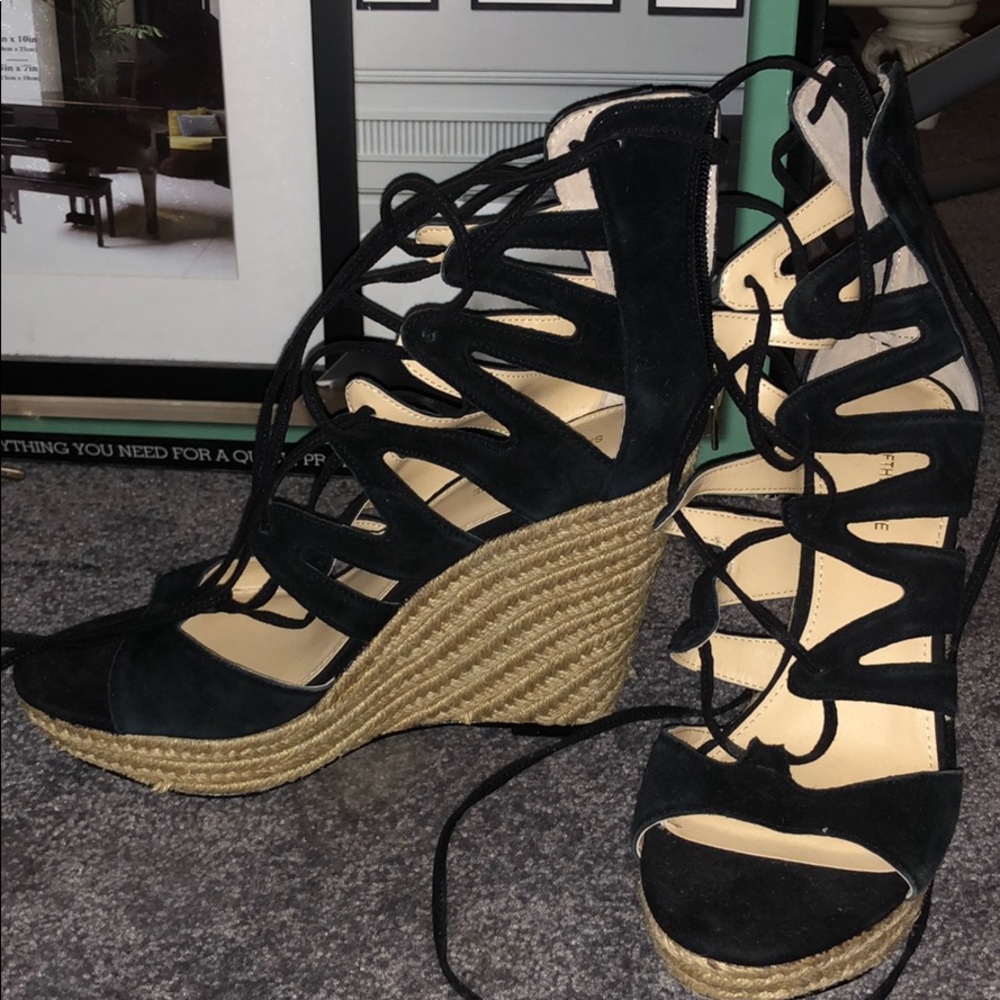 Lace Up Wedges